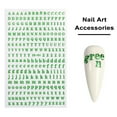 thumbnail image 7 of Tnobhg 1 Sheet Nail Art Stickers 3D 26 English Alphabet Nail DIY Manicure Adhesive Letter Decals Great Stickiness Anti-slip Nail Art Accessories, 7 of 7