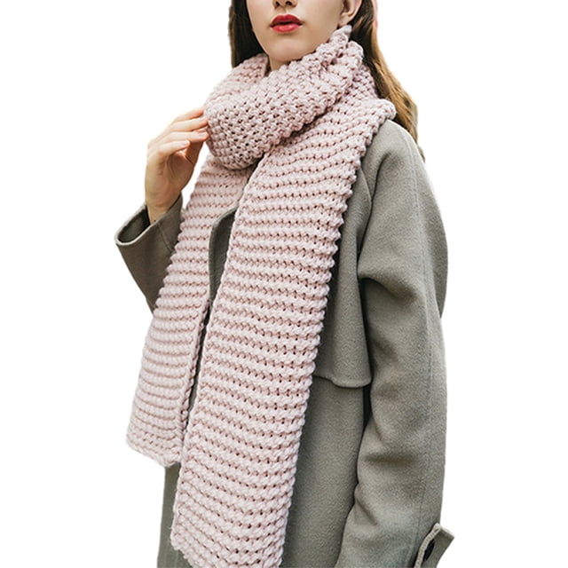 Bufanda de invierno Qarigey para mujer suave y cómoda color rosa