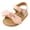 Pink, variant on Aayomet Toddler Colour Kids Sandals Barefoot The 018M Bowknot First Non-Slip Walkers Girl Floor Soild Sandals for Baby Girls,White 12 Months