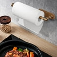 thumbnail image 2 of Gold Paper Towels Bulk- Self-Adhesive Under Cabinet,Both Available in Adhesive and Screws,Stainless Steel, 2 of 5
