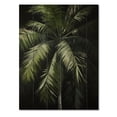 thumbnail image 3 of Designart "Minimalims Palm Trees Green VIII" Floral Print on Natural Pine Wood, 3 of 5