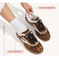 thumbnail image 4 of LUCKY STEP Womens Mule Fashion Sneakers Slip On Backless Winter Retro Comfy Casual Shoes,Leopard, 4 of 10