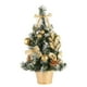 thumbnail image 2 of Mini árbol de Navidad Perfecl Decoración Artificial 20 cm Dorado, 2 of 8