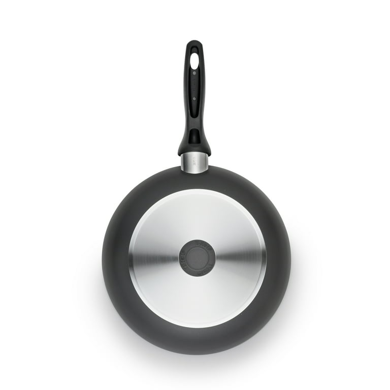 T-fal Nonstick Dishwasher Safe Cookware Lid Fry Pan, 25.4 cm, Black –