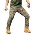 thumbnail image 1 of Fashnice Mens Trousers Mid Waisted Bottoms Drawstring Pants Lightweight Sports Cargo Pant Camouflage B M, 1 of 2