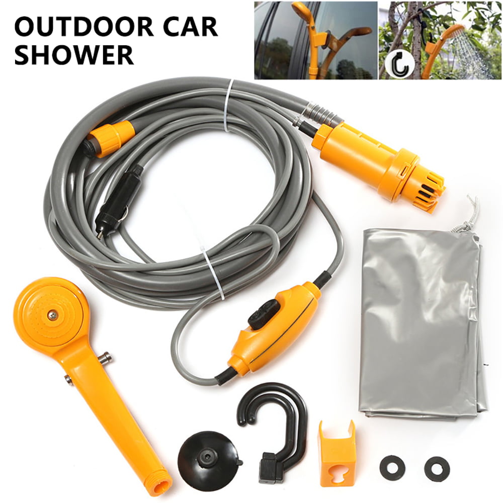 willkey Portable Camping Shower 12V Electric Outdoor ...