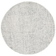 thumbnail image 3 of Safavieh Abstract Delia Distressed Wool Area Rug, Gray/Ivory, 8' x 8' Round, 3 of 12