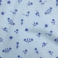 thumbnail image 1 of oneOone Cotton Cambric Grayish Blue Fabric Floral Floral Silhouette With Texture Diy Clothing Quilting Fabric Print Fabric By Yard 42 Inch Wide, 1 of 4