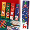 thumbnail image 1 of Nomeni Christmas Pen Stationery Set: Five Piece Gel Pen Set Perfect For Students And Children Creative Holiday Prize And Ideal For Learning, 1 of 8