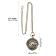 thumbnail image 2 of Raindrops Pocket Watch Vintage Pocket Watch Metal Pocket Watch Decorative Watch for Adults, 2 of 8