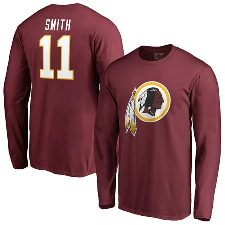Alex Smith Washington Redskins NFL Pro Line by Fanatics Branded Player Icon Name & Number Long Sleeve T-Shirt -