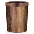 thumbnail image 1 of Contenedor de basura vintage con imitación de madera maciza (1 unidad), 1 of 8
