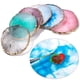 thumbnail image 3 of Nail Color Paint Palette Holder [跃星辉]未处理知产美甲圆形调色盘 树脂玛瑙调色展示板（06晕染黑白色） ANGGREK Drawing Nail Art Color Display, 3 of 7