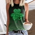 thumbnail image 2 of 2025 Femmes Col Rond Sans Manches Imprimé 9/11 Haut Femmes Camisoles Été Décontracté Haut Femmes Course Coupe Ample Basique Plage 4 Hauts Courts Blouse T-Shirts, 2 of 4