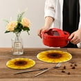 thumbnail image 7 of FREEAMG Yellow Sunflowers Trivets for Hot Pots and Pans and Pot Holders 2PCS – Cotton Rope Round Mats, Hot Pads for Kitchens, Coasters, Placemats, 7 of 7