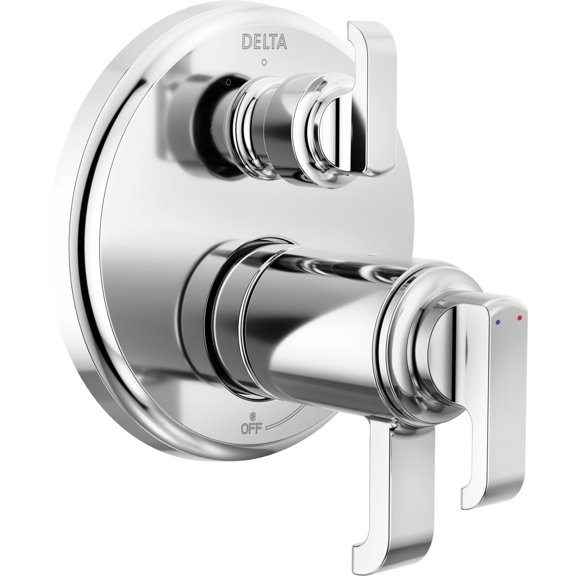 Delta T27T889-PR Tetra 17T Series Thermostatic Valve Trim - Lumicoat Chrome