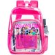 thumbnail image 1 of Mochila Transparente AGSDON de PVC Resistente, Rosa, 1 of 8