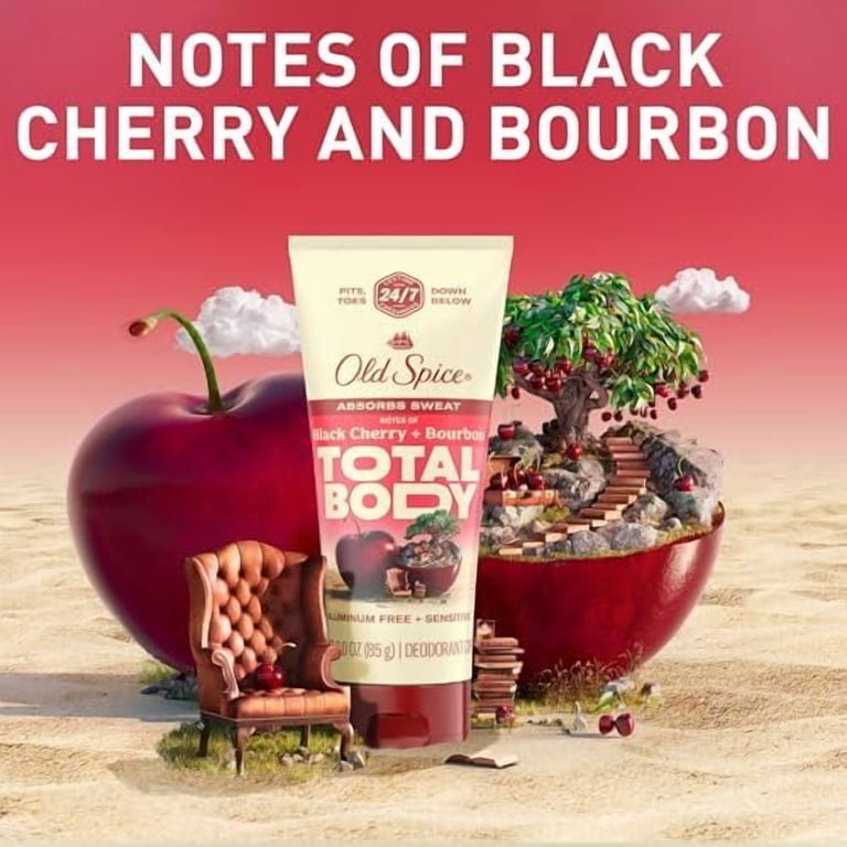 Old Spice Whole Body Deodorant Cream for Men, Aluminum Free, Black