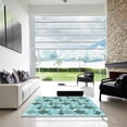 thumbnail image 7 of Ahgly Company Machine Washable Indoor Rectangle Transitional Tron Blue Area Rugs, 5' x 7', 7 of 7