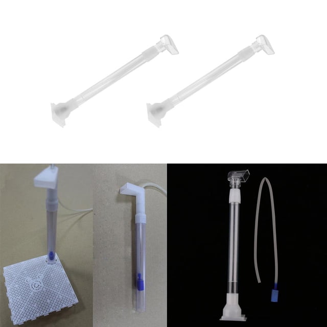 BELOVING 2 Pièces Aquarium Fond Plaque Accessoire Réservoir Tube d'Intubation Souterrain
