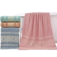 thumbnail image 1 of Pack de 3 Toallas de Medio Baño Surtidas Melocotton Hogar 140x70cm Extra Suave y Absorbente Mod STY-24, 1 of 1