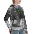thumbnail image 6 of Uemuo Heroic Lion Encounter Pattern Women's Hoodie with Eye-catching Drawstrings- Casual Pullover Hoodie with Kangaroo Pocket, Stylish Hooded Sweatshirt-X-Large, 6 of 7
