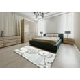thumbnail image 4 of Ahgly Company Indoor Rectangle Contemporary Silver Gray Abstract Area Rugs, 5' x 8', 4 of 6