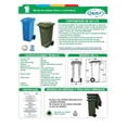 thumbnail image 2 of Contenedor Para Basura 120 Litros Dust Alemán Azul Dust Con Ruedas, 2 of 2