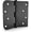 Matte Black, variant on PETGLE 24 Pack 4in Black Door Hinges Interior Door Hinges Black Matte 4 x 4 Inch with Square & Round Corners, Iron Material