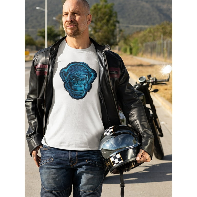 Blue monkey hotsell leather jacket