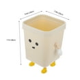 thumbnail image 2 of HEMOTON Wastebaskets Rubbish Office 28.00X24.00X20.00CM Beige, 2 of 8