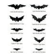 thumbnail image 5 of Dserhfy Halloween LED Bat Wall Stickers 3D Light Up Glowing Bat Stickers for Halloween Party Indoor Bedroom Wall Window Decor, 5 of 7