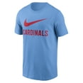thumbnail image 2 of Men's Nike Light Blue St. Louis Cardinals Swoosh T-Shirt, 2 of 3