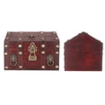 thumbnail image 2 of Estuche de madera para guardar joyas, cofre del tesoro, caja de madera con cerradura combinada, cofre del tesoro, rendimiento confiable, 2 of 12