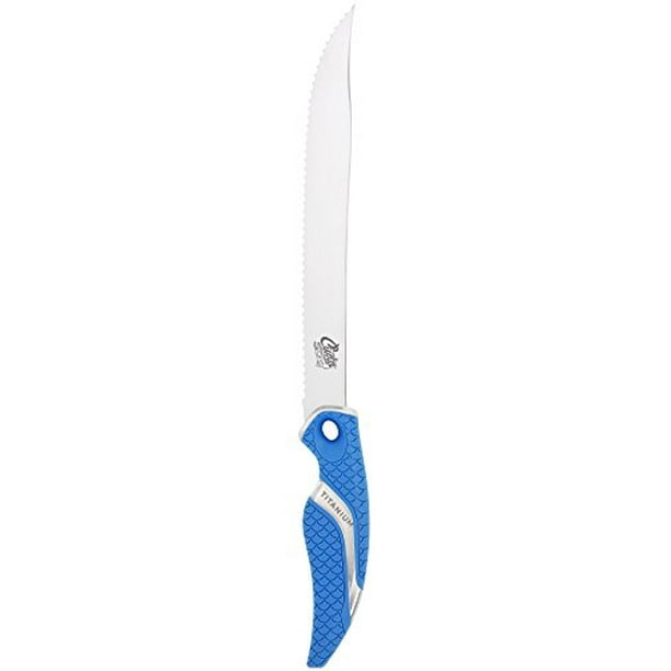 Cuda Brand Fishing Products 9" Titanium Bonded Serrated Knife Walmart