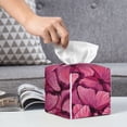 thumbnail image 6 of Sikiie Butterfly Leather Tissue Box Cover Square, tissue box holder, Tissue Box with Bottom Belt-5.2”x5.2”x5.2”, 6 of 7