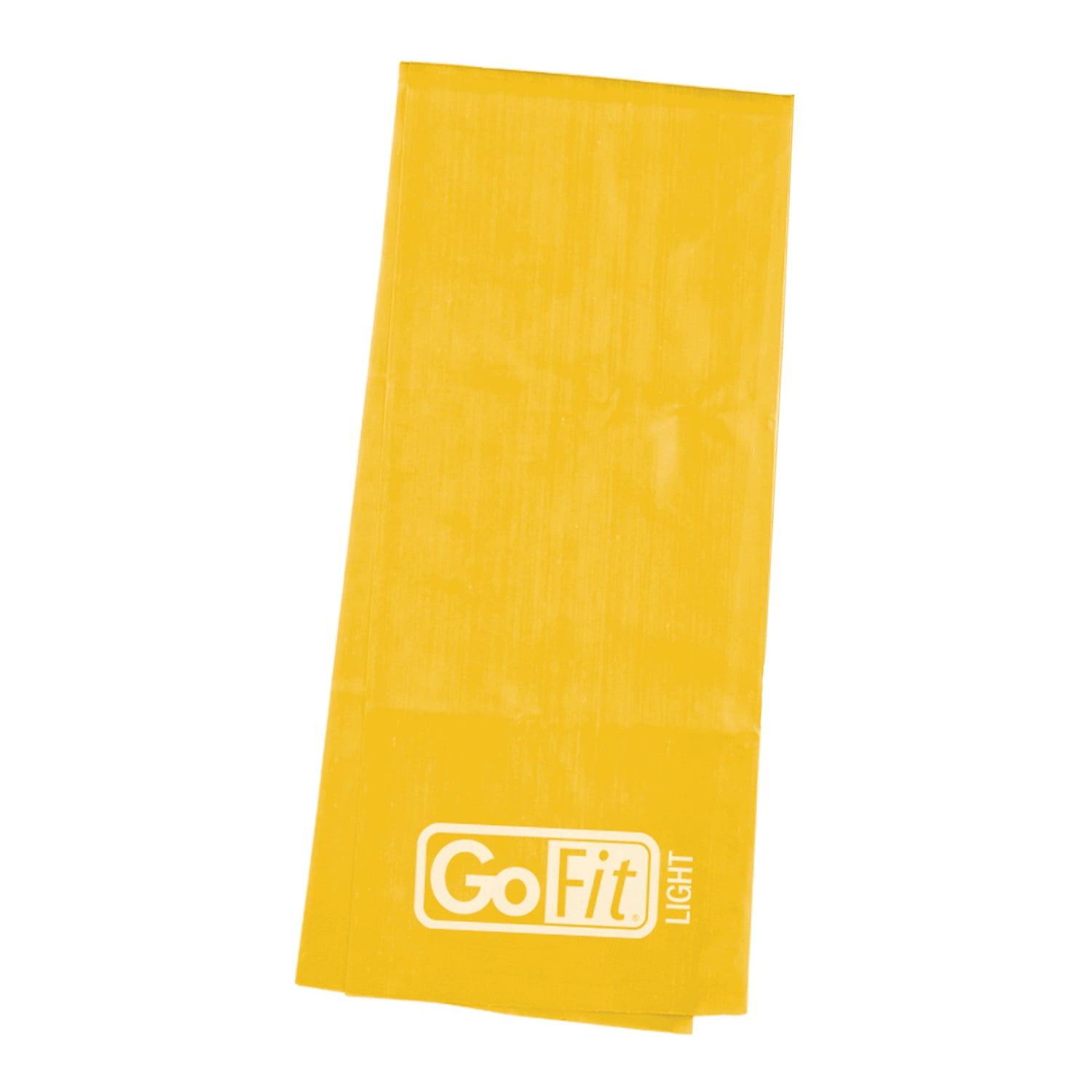 GoFit Latex-Free Single Flat Band, 5 lbs. Resistance, Yellow, GF-SFB-L