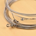 thumbnail image 2 of Mistaha 6PCS Electric Guitar Strings Set in Silver Color - Nickel-plated Steel Wire Smooth String for E-1st/B-2nd/G-3rd, High Carbon Steel Alloy Core for D-4th/A-5th/E-6th - Professional Accessories, 2 of 6