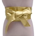 thumbnail image 2 of Women Soft PU Leather Obi Belt Self Tie Wrap Cinch Belt Fashion Bowknot Waistband Wrap Belt for Dress Jumpsuit, 2 of 4