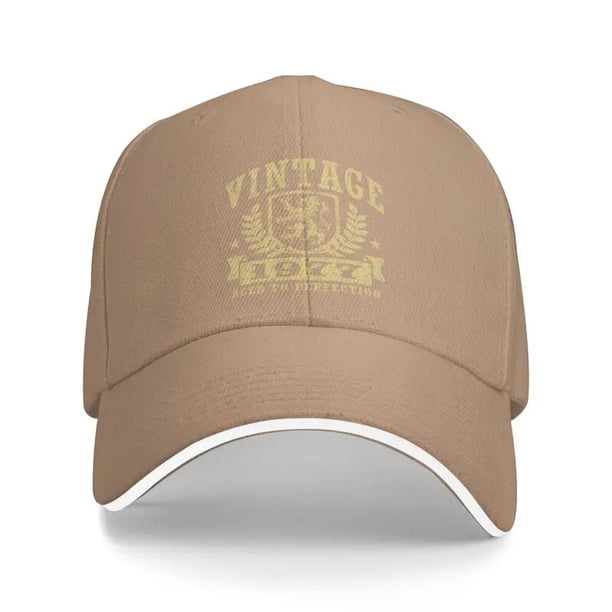Gorra de béisbol Vintage para hombre y mujer, gorro ajustable de 45 años, regalo de cumpleaños, 1977
