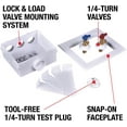 thumbnail image 4 of Oatey 38532 Washing Machine Outlet Box with 0.25 Turn Brass Ball Valves, 4 of 7