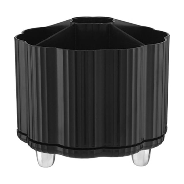 Organizador de maquillaje giratorio jinwen 360 grados caja de Almacenamiento cosméticos negro