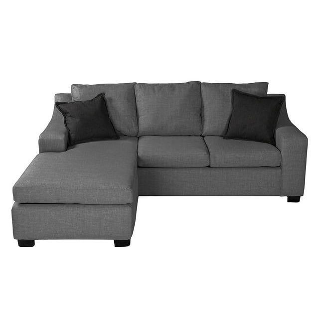 Sofá Chaise Lyra DICASA Gris Oscuro