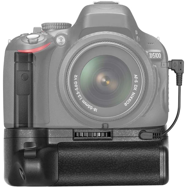 pro battery grip for nikon d5100 5200 dslr camera compatible with en el14 batteries