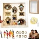 thumbnail image 4 of Bewildely Elegante mini caja de silueta de museo DIY. Recuerdos únicos con estilo. Marcos dorados para celebrar aniversarios. Decoración del Decoración del hogar negro, 4 of 6