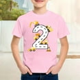 thumbnail image 2 of shoper Car Tees, Boys Shirts Size 8 Vehicle Print Crew Neck Short Sleeve Soft Summer Tops Back to School T-Shirts Toddler To Big Kid Pink 130, 2 of 5