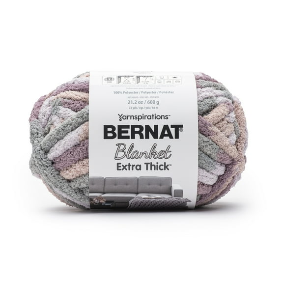 Bernat Blanket Extra Thick Purple Smoke