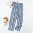 thumbnail image 2 of Mens Pj Pants Thin Comfortable Pattern Home Long Air Conditioned Pajama Pants for Men, 2 of 7
