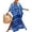 Blue-10, variant on Edolynsa Women's Plus Size Swimwear Cover Up Long Beach Dress Printed Kaftan Dress Lightweight lounge wear