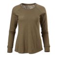 thumbnail image 3 of Boxercraft BW3166 Women's Solid Preppy Patch Tee-Olive-2XL, 3 of 4